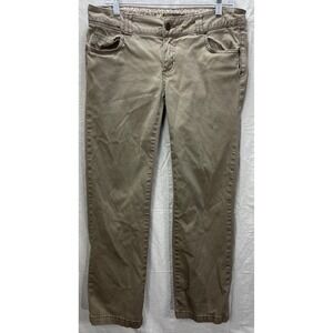 PrAna Kara Pants Womens 10 Cargo Green Organic Cotton Spandex Slim Fit W4CARG113